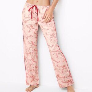 EUC Victoria's Secret Drawstring Bow Print Pajama Pants Size Large